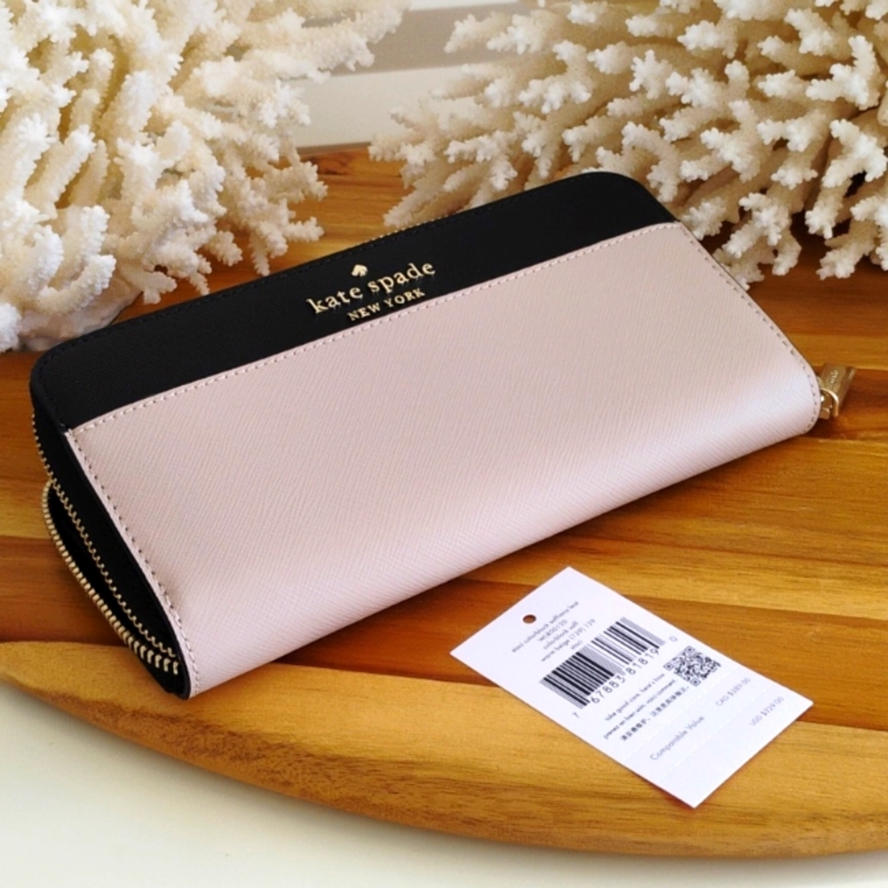 Kate Spade 💥 NWT 💥 Staci Colorblock Large Continental Wallet. Elegant A+ - Picture 11 of 17